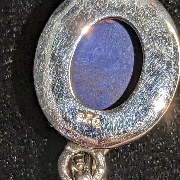 New Mojave Purple Turquoise Sterling Silver Pendant - Picture 5 of 8